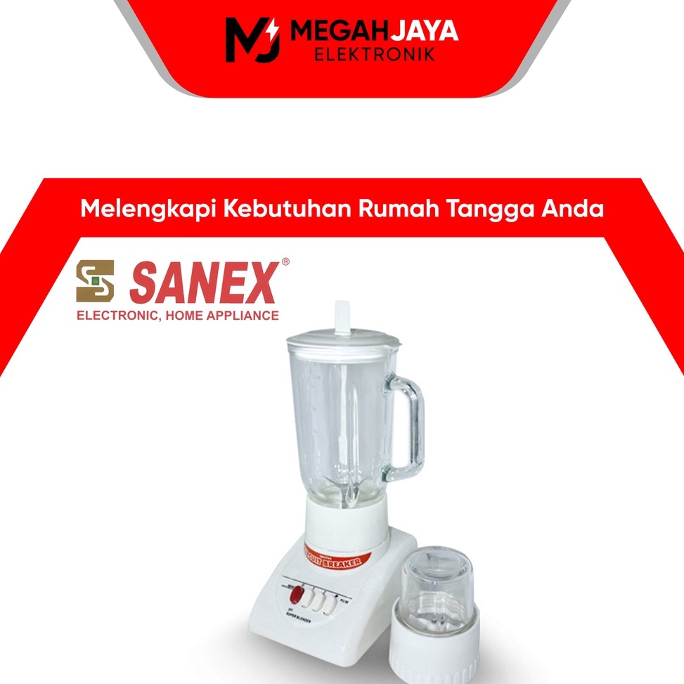 TERLARIS SANEX BLENDER MX-T2GN / MX T2GN / MX-T8GN / MX T8GN (KACA / 1 LITER) GARANSI RESMI