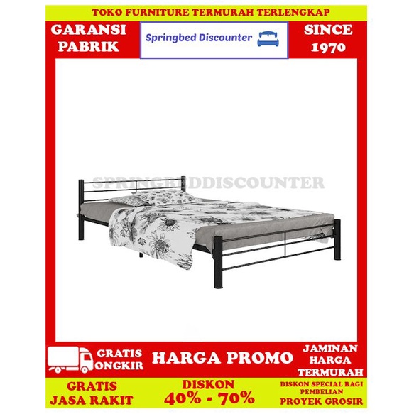 Ranjang Besi Tempat Tidur Dipan Divan Rangka Orbitrend Revo 90x200