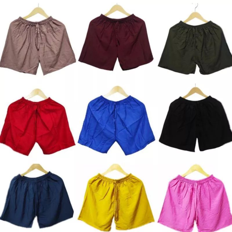 Celana Bali pendek polos wanita Part 1 CELANA ROYAN clana pendek wanita