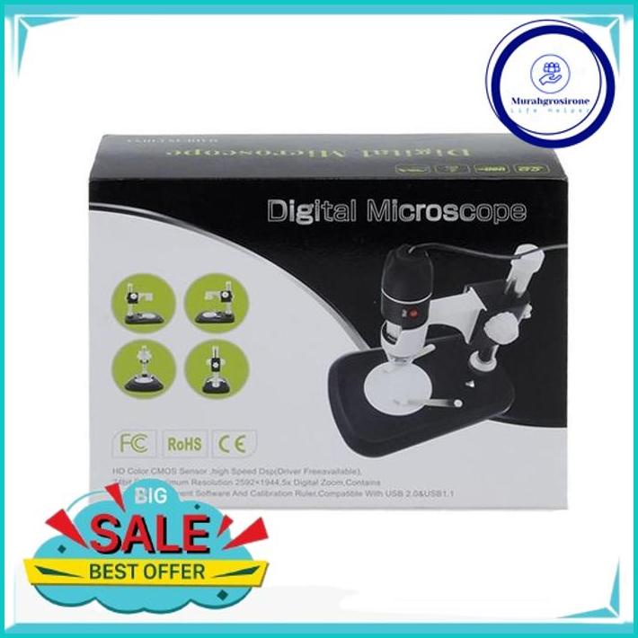 

MIKROSKOP KACA PEMBESAR DIGITAL MICROSCOPE ENDOSCOPE 500X USB + STAND EKSKLUSIF