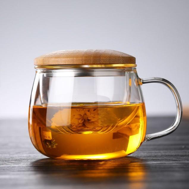 Gelas Cangkir Teh Tea Cup Mug With Infuser Filter