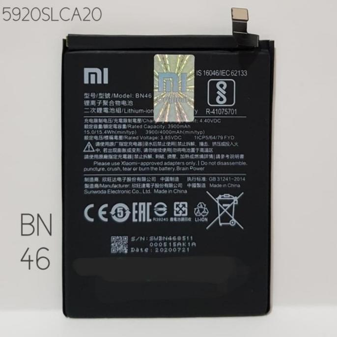 Baterai Batre xiaomi redmi 7 redmi note 8 bn46 original 100%