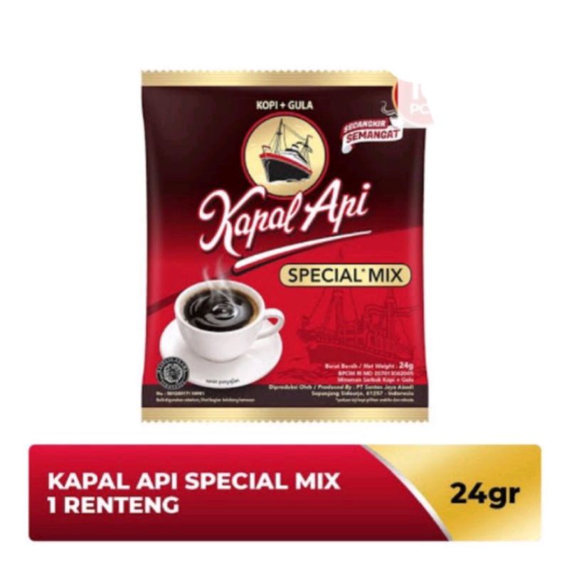 

KOPI KAPAL API SPECIAL MIX ORIGINAL (SATUAN) isi 24gr