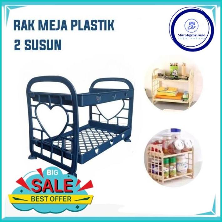 

RAK MINI MEJA 2 SUSUN TINGKAT KECIL KERJA KANTOR STASIONERY KOSMETIK BEST DEAL