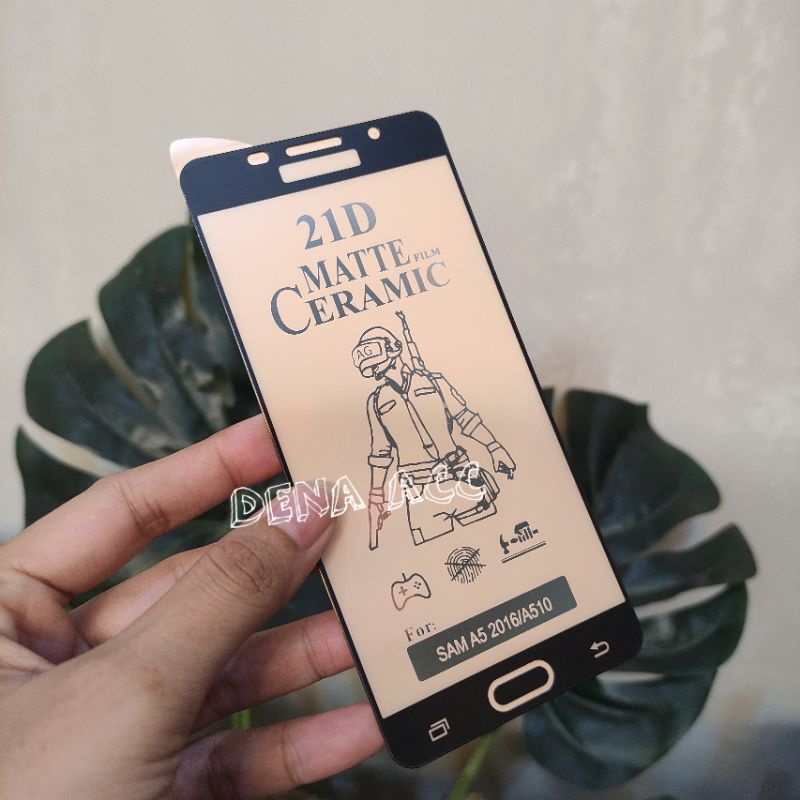 Tempered Glass Ceramic Matte Blue Ray Samsung A510 A5 2016