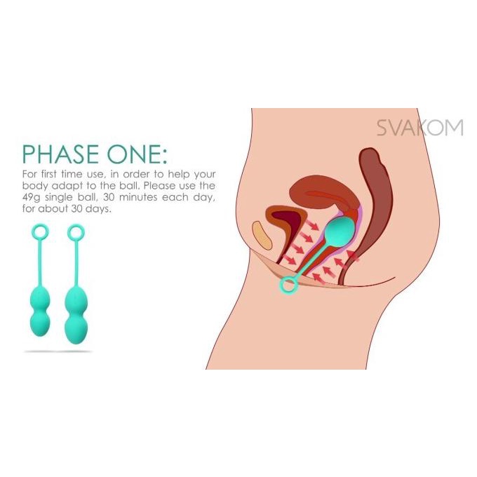 (KIRIM CEPAT) SVAKOM NOVA SVAKOM NOVA KEGEL BALLS KEGEL SVAKOM NOVA SVACOM NOVA (AMAN)