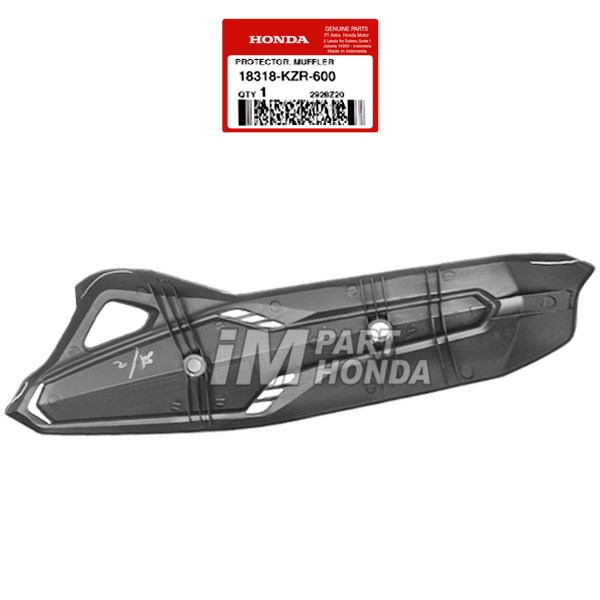 18318-KZR-600 Cover Tameng Tutup Knalpot Vario 125 Old Lama 2012 - 2014 JKT