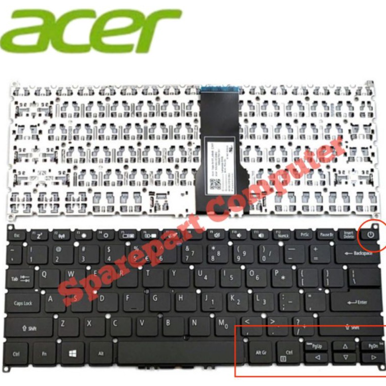 Langsung Order Gan Keyboard Laptop Acer Aspire 5 A514-53 A514-52G A514-54 A514-54G Series ON / OF 144ဣ