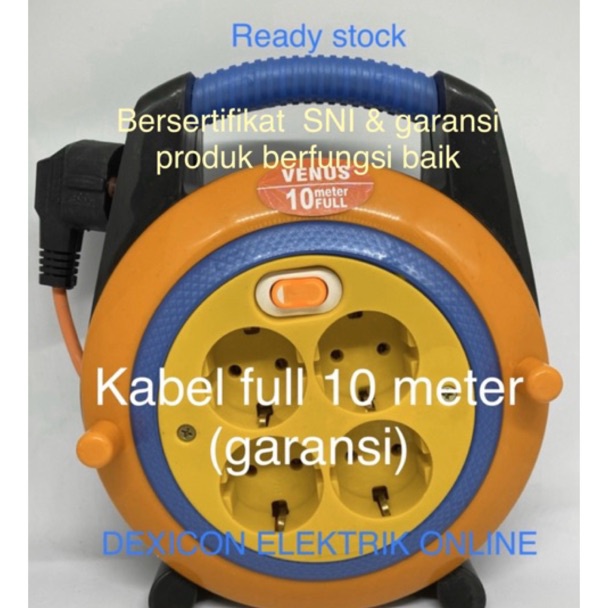[KODE PRNNB] Box kabel venus 10 meter/roll kabel/terminal colokan listrik/colokan listrik/stop konta