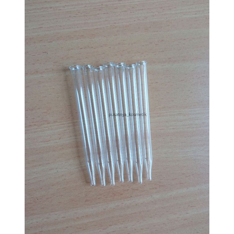 T✪UQ.➸ 50pcs Kaca Pipet Lancip Tumpul Kacanya saja berkuaalitas