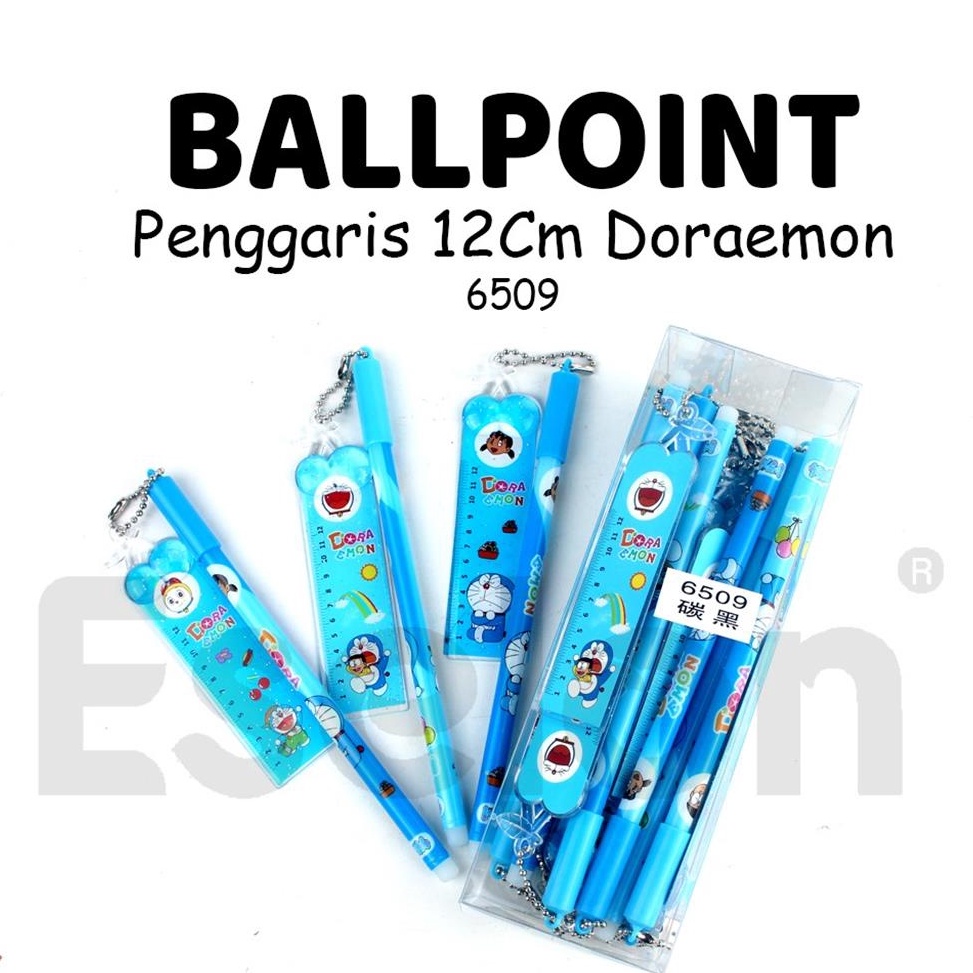 

Terlaris.. NEW! 12pcs Pulpen Gel Doraemon 6509+Penggaris / 1pack Pulpen Fancy EYT