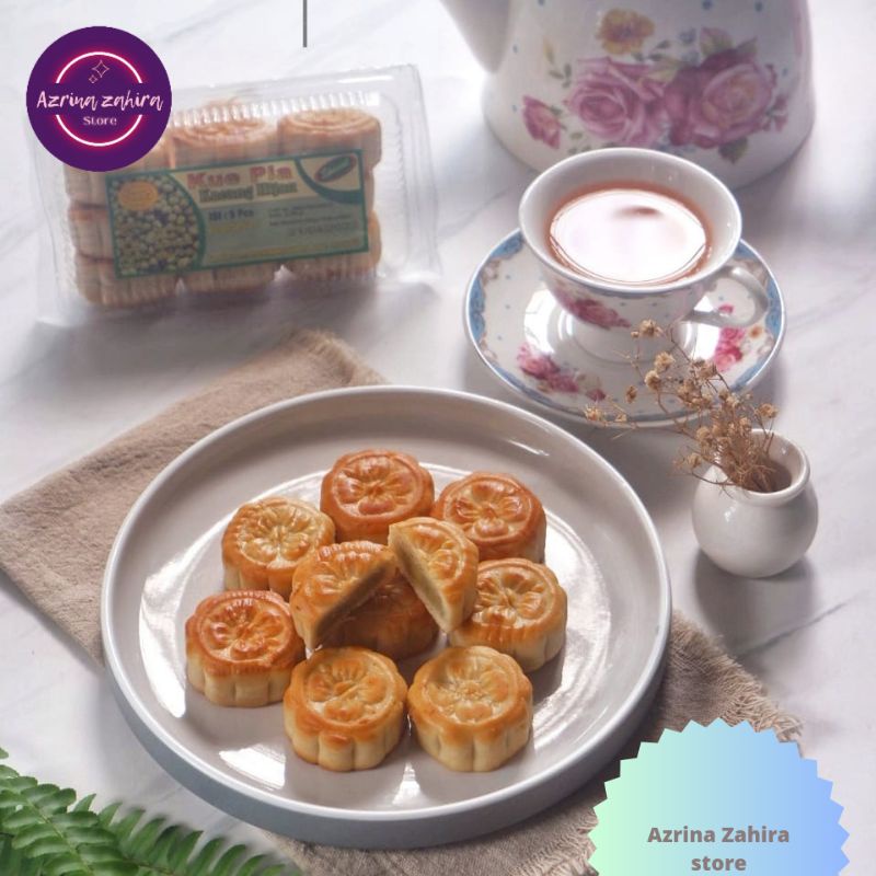 

kue pia teratai wangi rasa kacang hijau manis legit bikin nagih.
