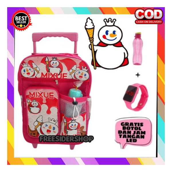 Tas Troli Tad Ransel Murah Tss Rensel Troli Beckpack Trolly Dorong Koper Sekolah Paud Sklh Karakter 