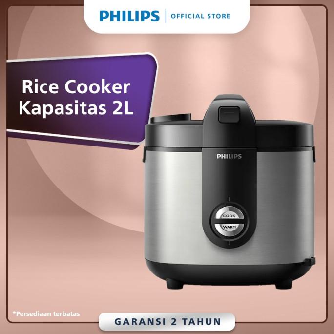 Philips Rice Cooker 2L - Premium Plus Silver HD3138/33