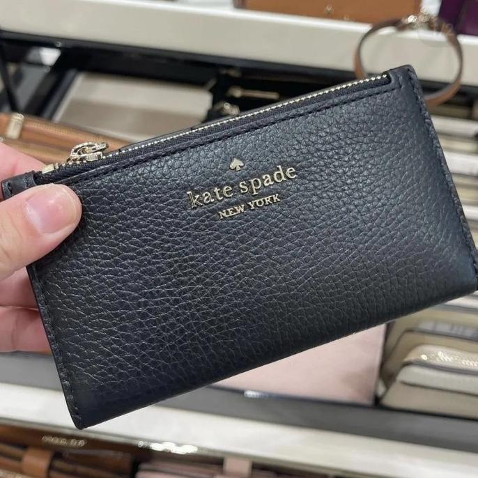 DOMPET WANITA DOMPET WANITA KATE SPADE KS LEILA SMALL SLIM WALLET BLACK LJ EL09I09A82L