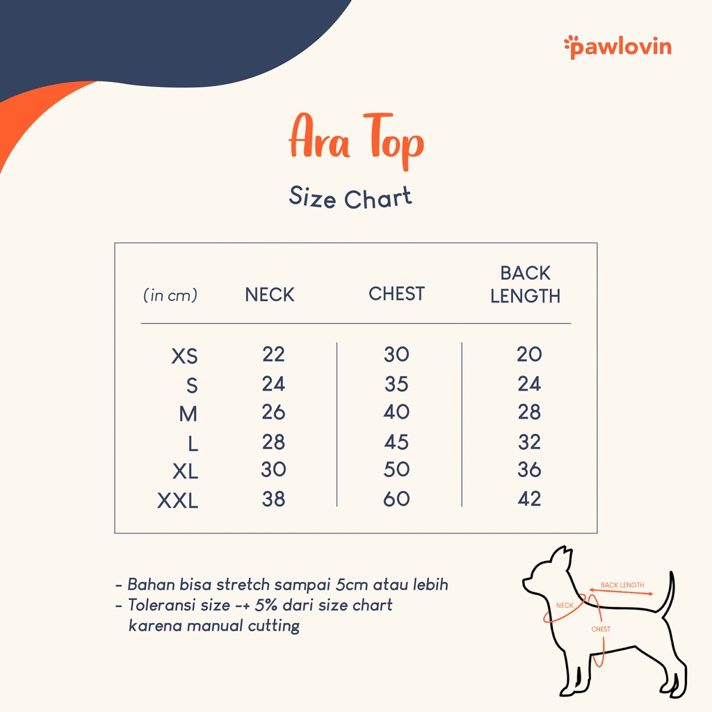 Pawlovin - Baju Kucing &amp; Baju Anjing Ara Top