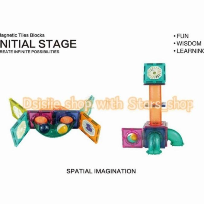 Diskon Spesial Kiddy Star Smart Pocket Magnetic Tiles Blocks 78Pcs Original Termurah