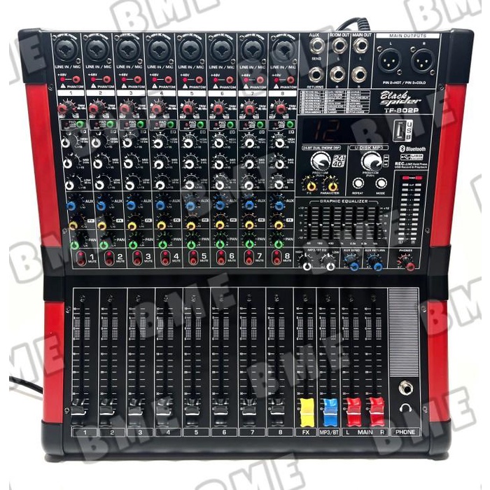 Terlaris Power Mixer Blackspider Tf 802P / Black Spider Tf 802 P Original