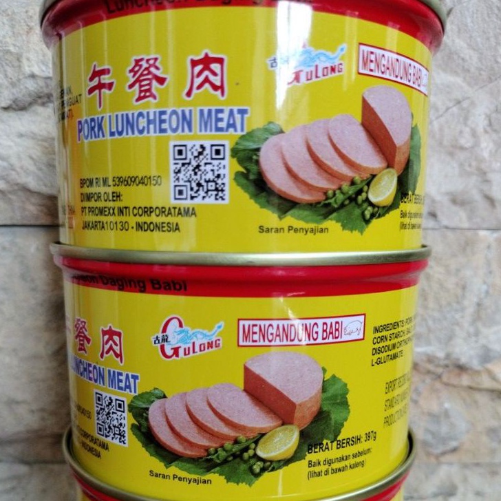 

Sale ⭐ PORK LUNCHEON MEAT / HAM BABI GULONG 397 gram (non halal)