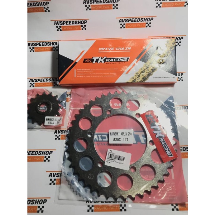 GIR SET / GEAR SET TK NINJA 250 FI / NINJA 250 KARBU / Z 250 REAL