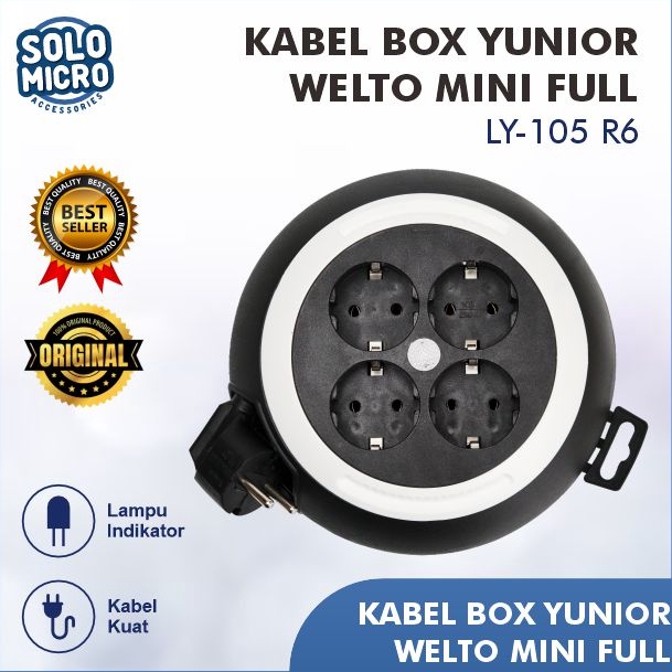 ★★ HTH Stop Kontak Roll 6Meter 4 Colokan Merk Royal SNI Original ✽ ★★★