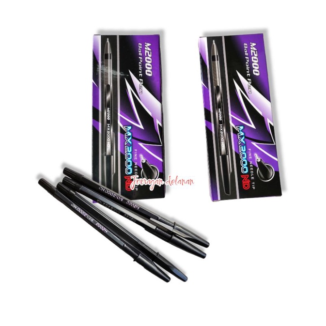 

12pc pulpen m2000 tinta hitam