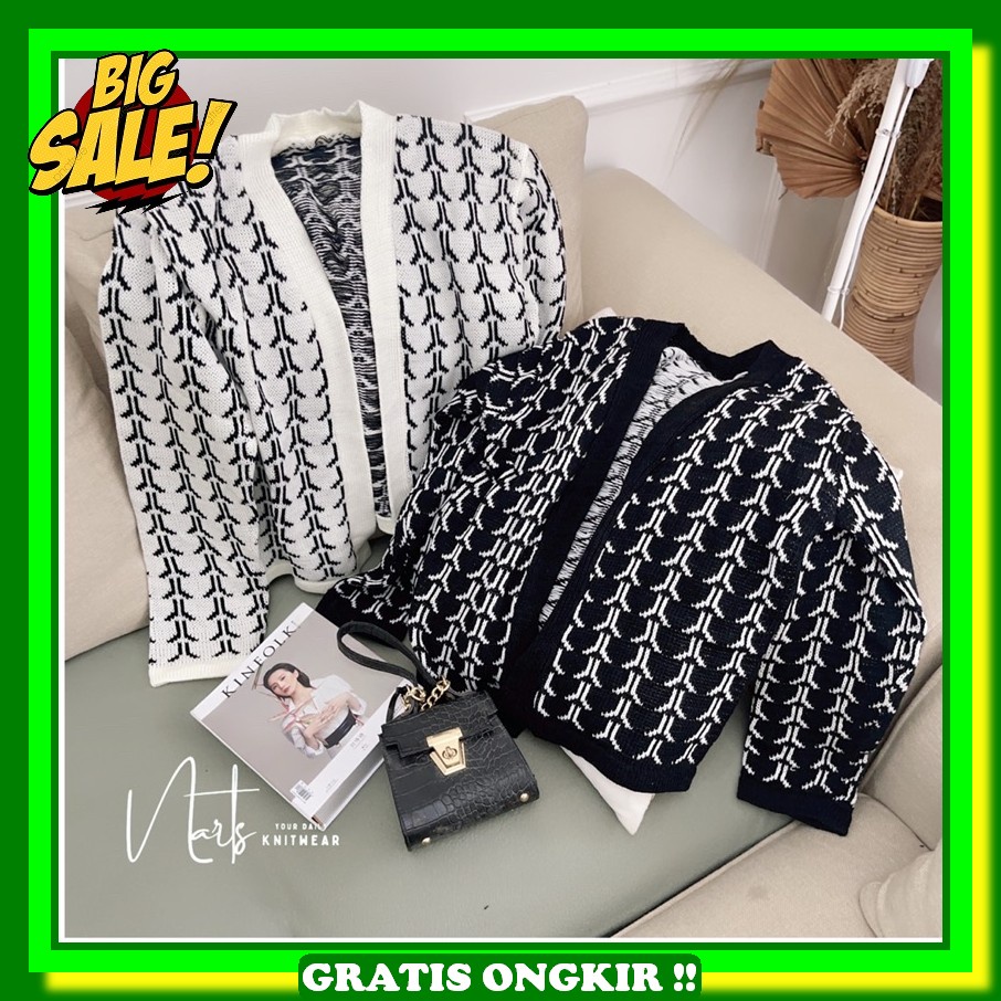 Cardigan Rajut Korea Outerwear Cewek Outer Cardi Murah Jumbo Cadigan Lengan Panjang Carfigan Tebal P