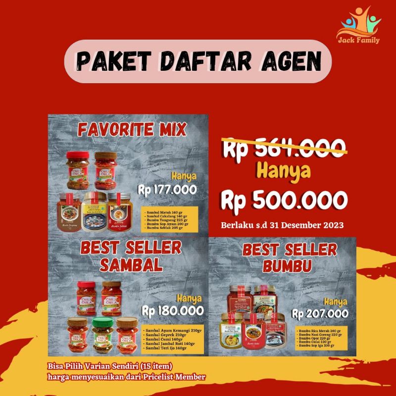 

PAKET DAFTAR MITRA AGEN DAN MEMBER/RESELLER BUMBU MASAK TIN'S KITCHEN