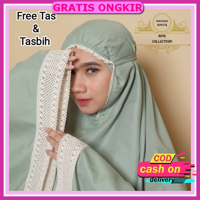 Mukena Dewasa Sutra Maxmara Silk Zahwasyahdika - Mukena Dewasa Daily 2In1 Syahnaz Hawa  Terlaris Ruk