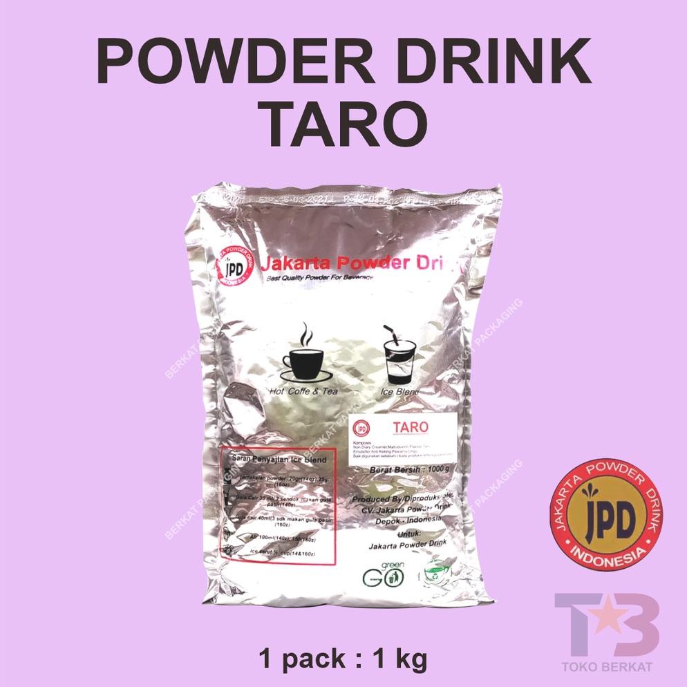

JAKARTA POWDER DRINK TARO 1 KG/JPD RASA/MINUMAN SERBUK/ICE BLEND/BUBUK MINUMAN ANEKA RASA Best Seller