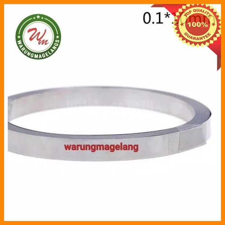 

(wmg) elemen kawat niklin nickel pipih 0.2 lebar 10 mm x 10 meter