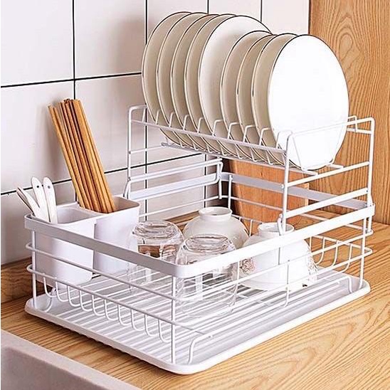 Dish Dryer Rak Piring Dish Rack Drainer Kitchen Storage Nordic Home Decor