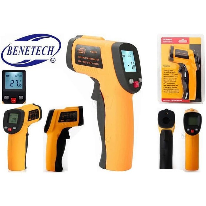 Infrared Thermometer Benetech Gm550 Termometer Gun Thermo Gm-550 550C