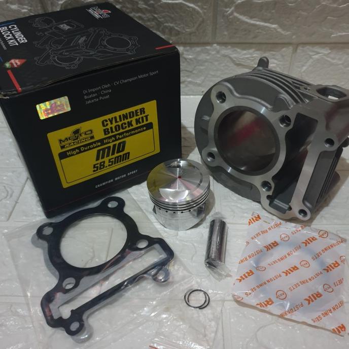cylinder blok mio sporty bore up uk 58 5 moto 1 racing block nouvo z