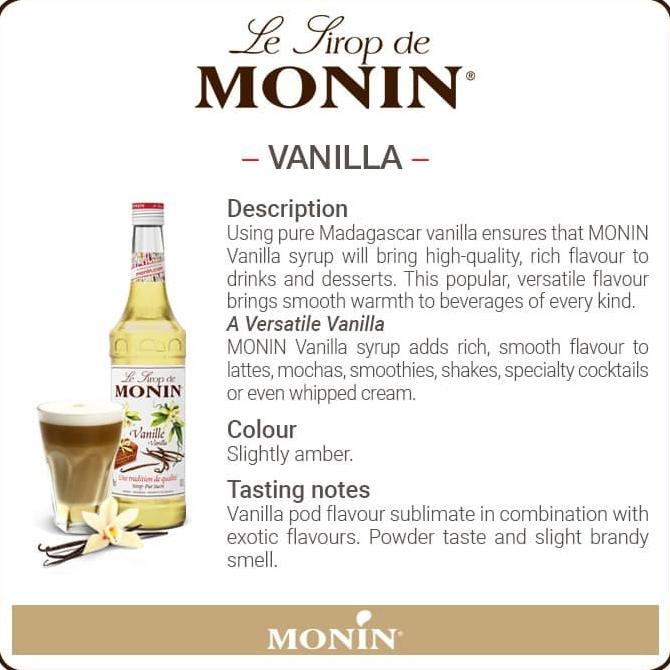 

MONIN Vanilla syrup 70 CL 700 ML