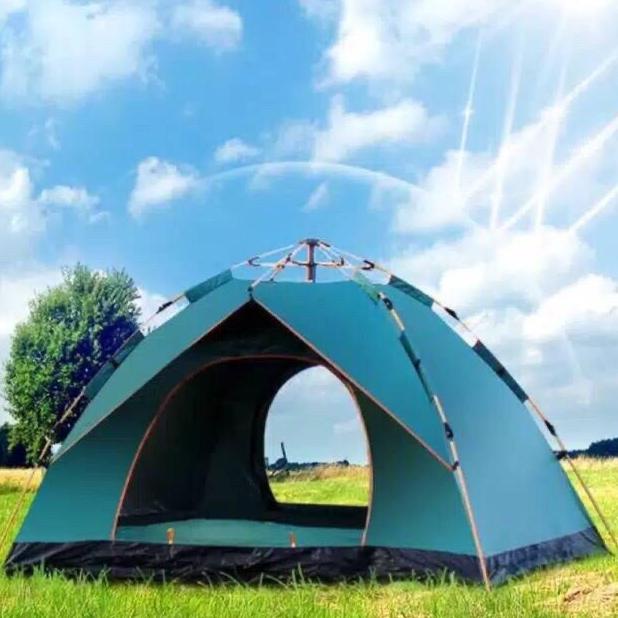Tenda camping outdoor pantai dewasa otomatis 4 -5 orang waterproof 08