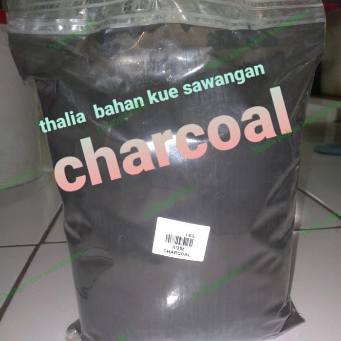 

Charc Charcoal / Arang Hitam Bubuk 1Kg Pewarna Hitam Alami, Aman Dimakan