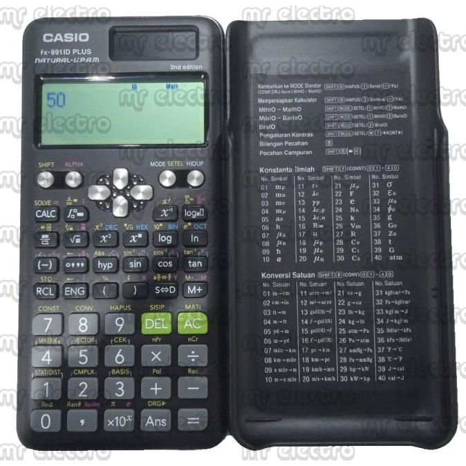 

KALKULATOR SCIENTIFIC CASIO FX 991 ID PLUS ORIGINAL - ILMIAH - SAINS