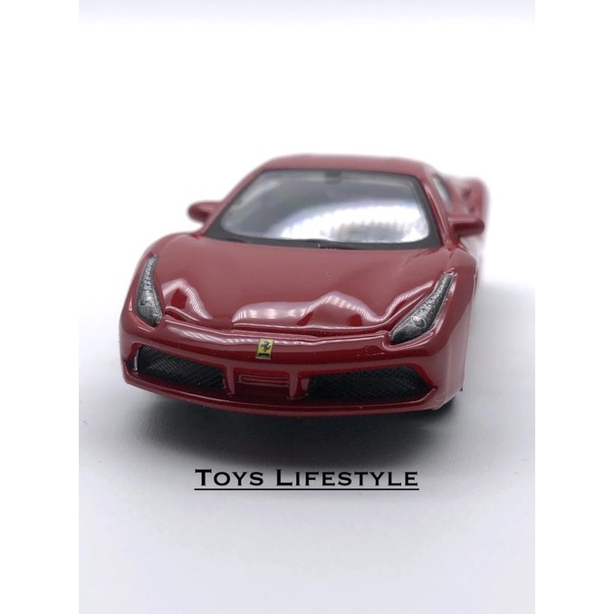 Bburago Diecast - Ferrari 488 GTB Skala 1:64 (Ferrari Series)