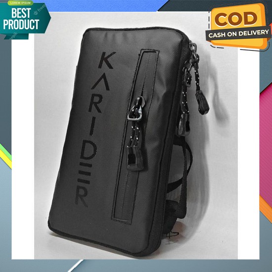 Waist Bag Crystallin Grey 1989 Tas Pinggang Pria 3L Kecil Original Biru Big Sales Best Tas Selempang