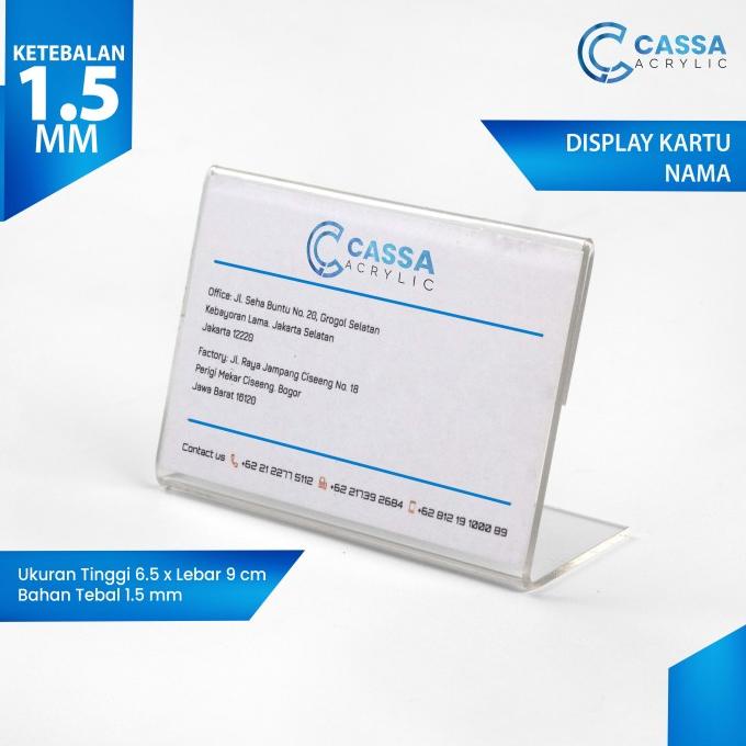 

!!!!!!] PAPAN NAMA MEJA AKRILIK / STAND KARTU NAMA TIPE L