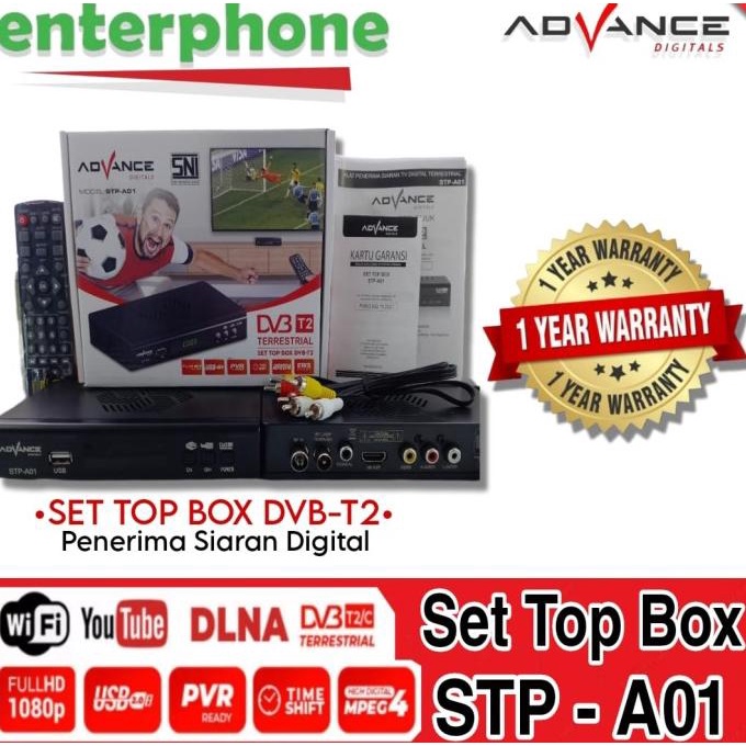 Advance Set Top Box Advance STB DVB-T2 STP A02