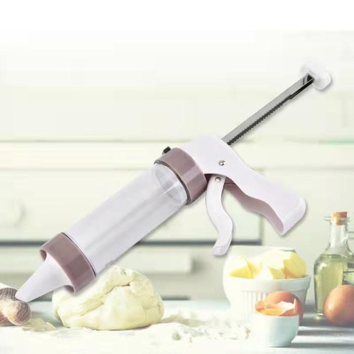 Terlaris Cookies Press Set Semprit Alat Cetak Kue Kering Cake Mold Gun 20Pc