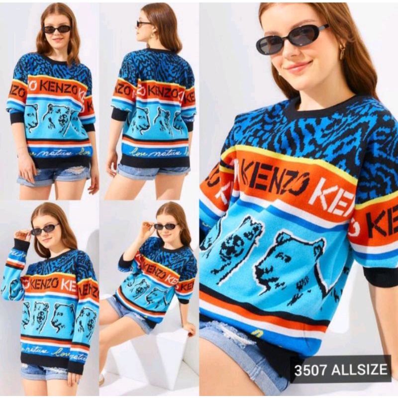 SWEATER PREMIUM IMPORT TAG KENZO RAJUT SUPER LEMBUT