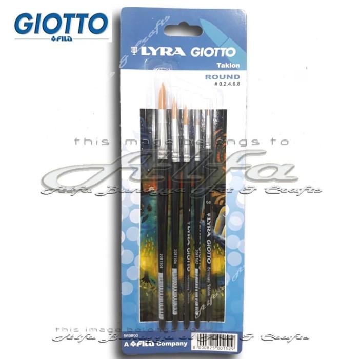 

Terlaris Lyra Taklon Brush Set Round # 00, 02, 04,06, 08 - Kuas Lukis Giotto