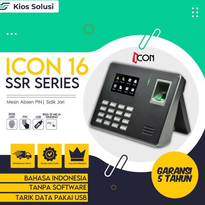 

Mesin Absensi | Fingerprint | ICON 16 | Absen Terlaris