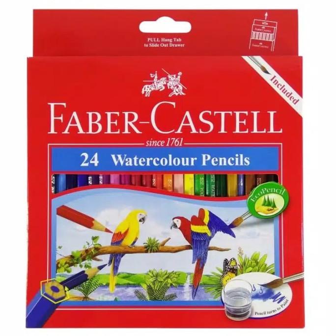 

Pensil Warna Faber Castell 24 Water Colour / Free Kuas