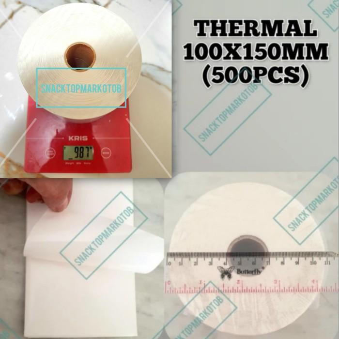 

Terlaris Label Barcode 100 X 150 Kertas Sticker Thermal Resi 100X150Mm (500Pcs)