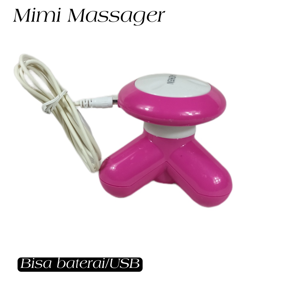 Alat Pijat Mini Elektrik Vibartion Mimo Massager Portable USB Alat Penghilang Pegal Pegal