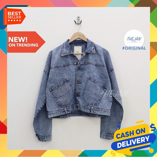 Jaket Crop Jeans Off White Distro Jaket Jeans Crop Wanita Jaket Crop Off White Jaket Crop Jaket Crop